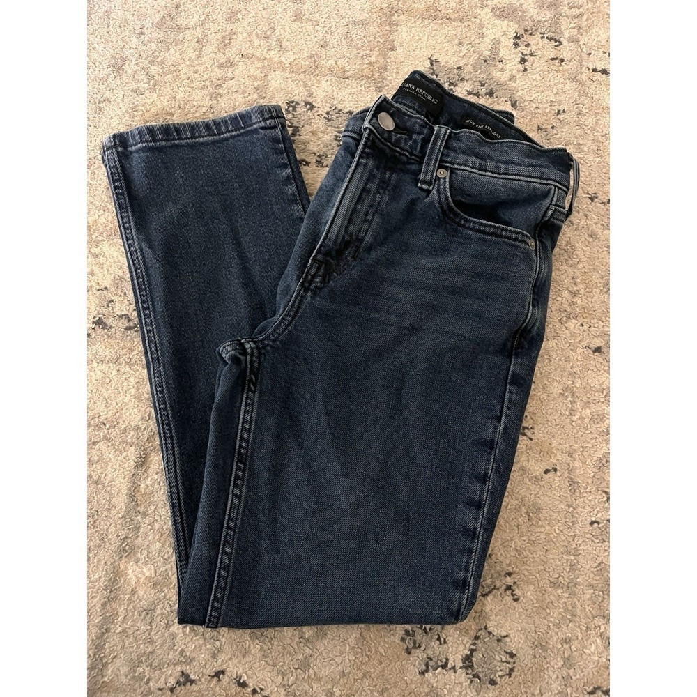 Banana Republic High Rise Straight Fit Ankle Jeans Size 26S